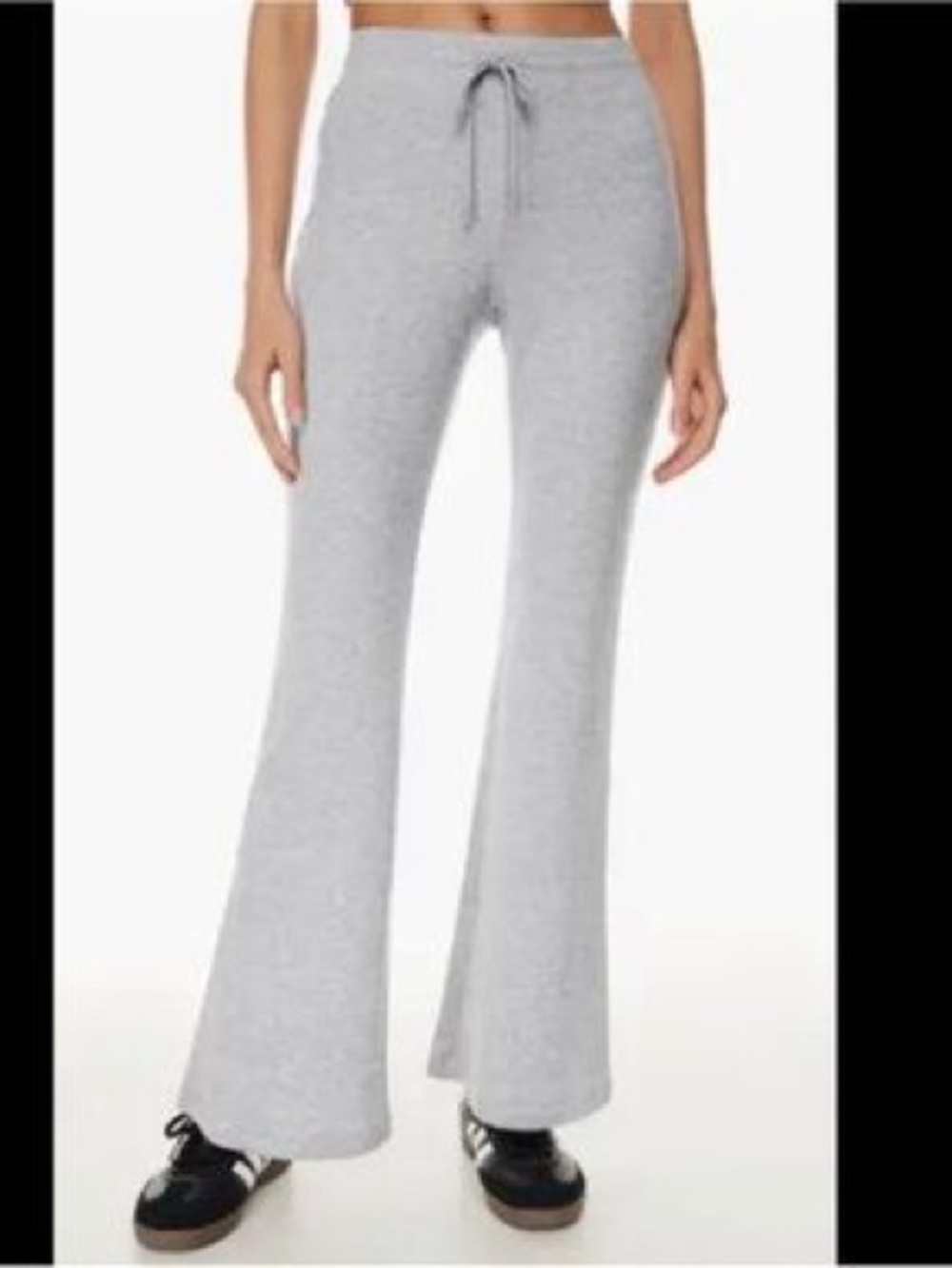 Aritzia Sunday Best Light Gray Knit Lounge Pants